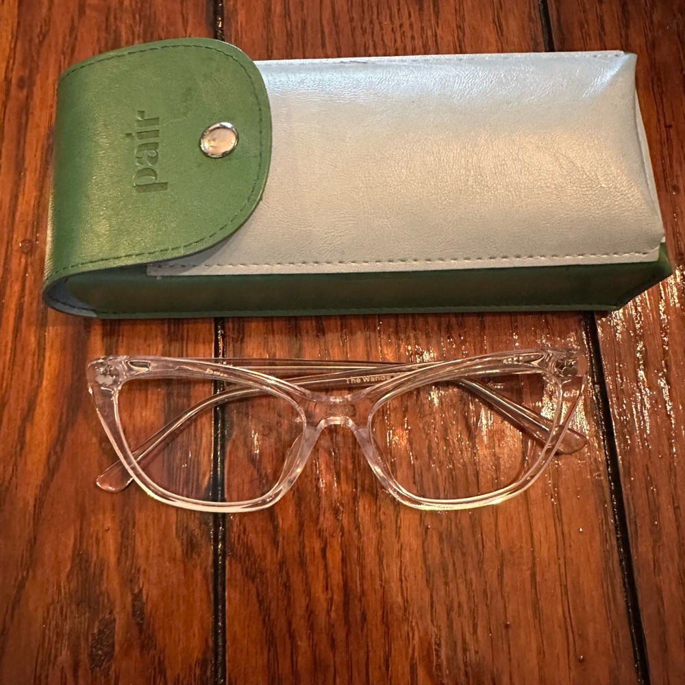Clear Wanda eyeglasses frames from Pair Eyewear